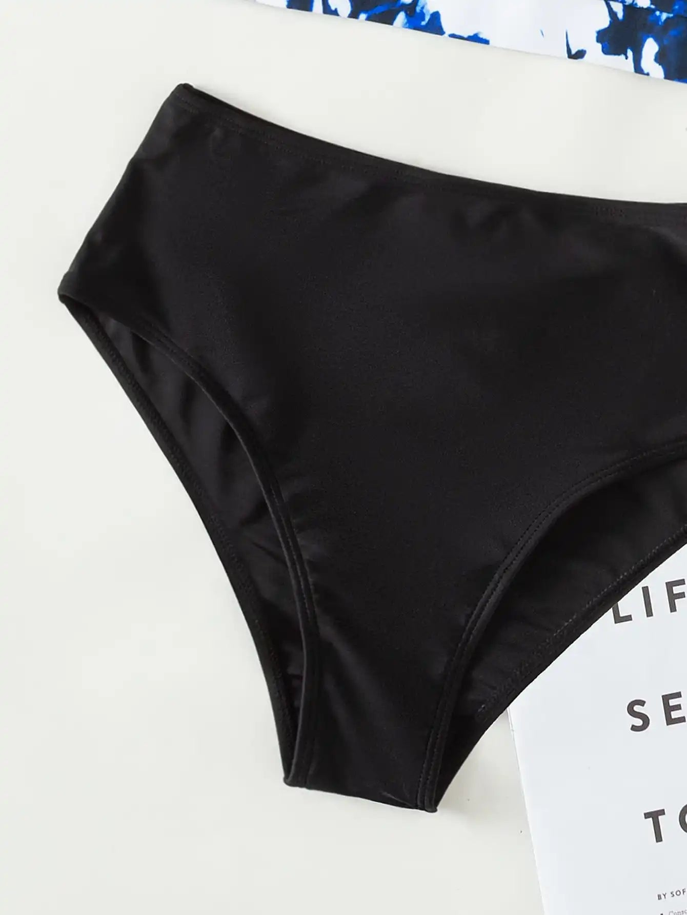 High Waist Bikini Women High Neck Swimsuit Printed Swimwear Female Padded Beachwear Bathers Bathing Swimming Swim Suit