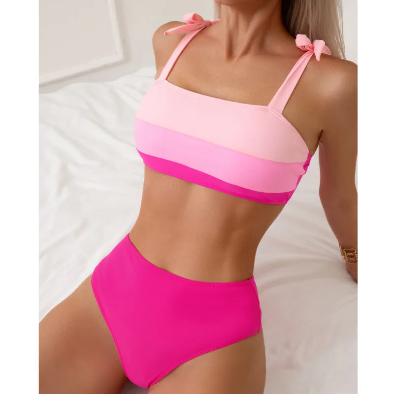 Pink Bikinis Swimsuits Women Swimwear Push Up Female Beach Swim Wear Bathing Suits Brazilian Bikini Set Pool Bather