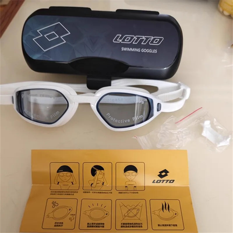 Lotto LeTu swimming goggles men's and women's high-definition anti fog and waterproof diving equipment swimming goggles