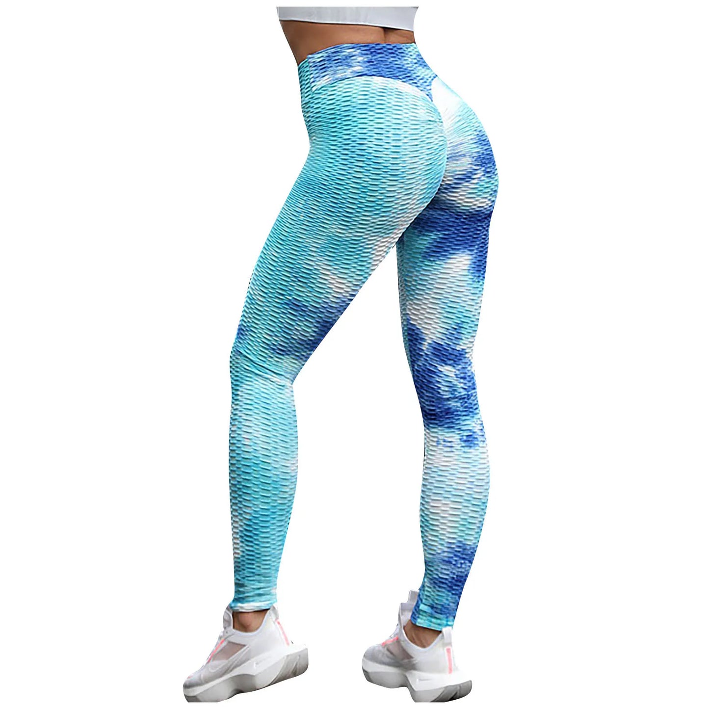 Women's Seamless Leggings High Waist Scrunch Butt Lifting Elastic Leggings Seamless Screen Print Gym Yoga Pants
