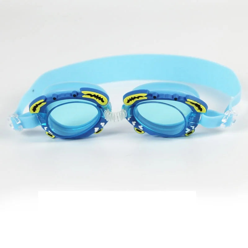 Professional Swimming Goggles Girl Cartoon Swim Glasses with Ear Plug Waterproof Anti Fog Swim Eyewear For Children Kids Gifts