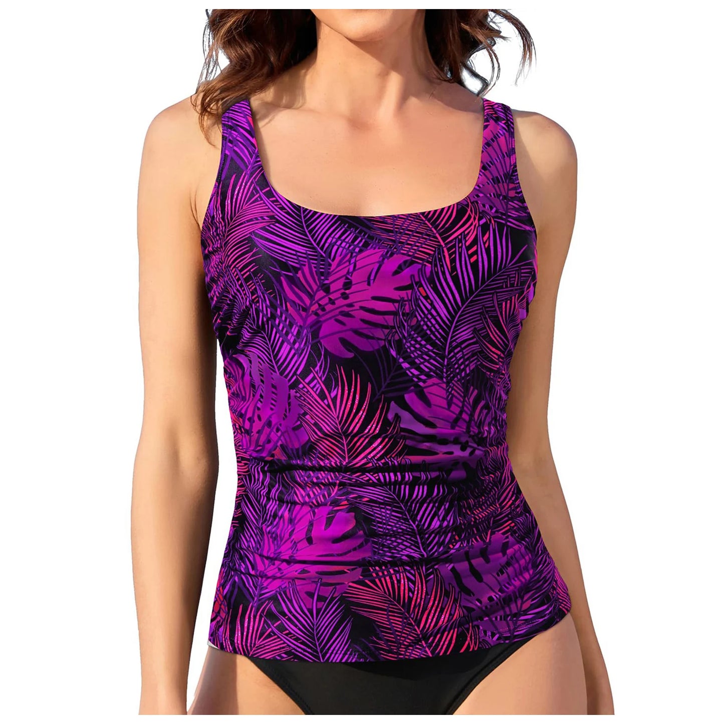 Full Coverage Bikini Top Swimsuit For Women Swimwear Tankinis Set Underwire Push Up Bathing Suits Hot Spring Summer Biquinis