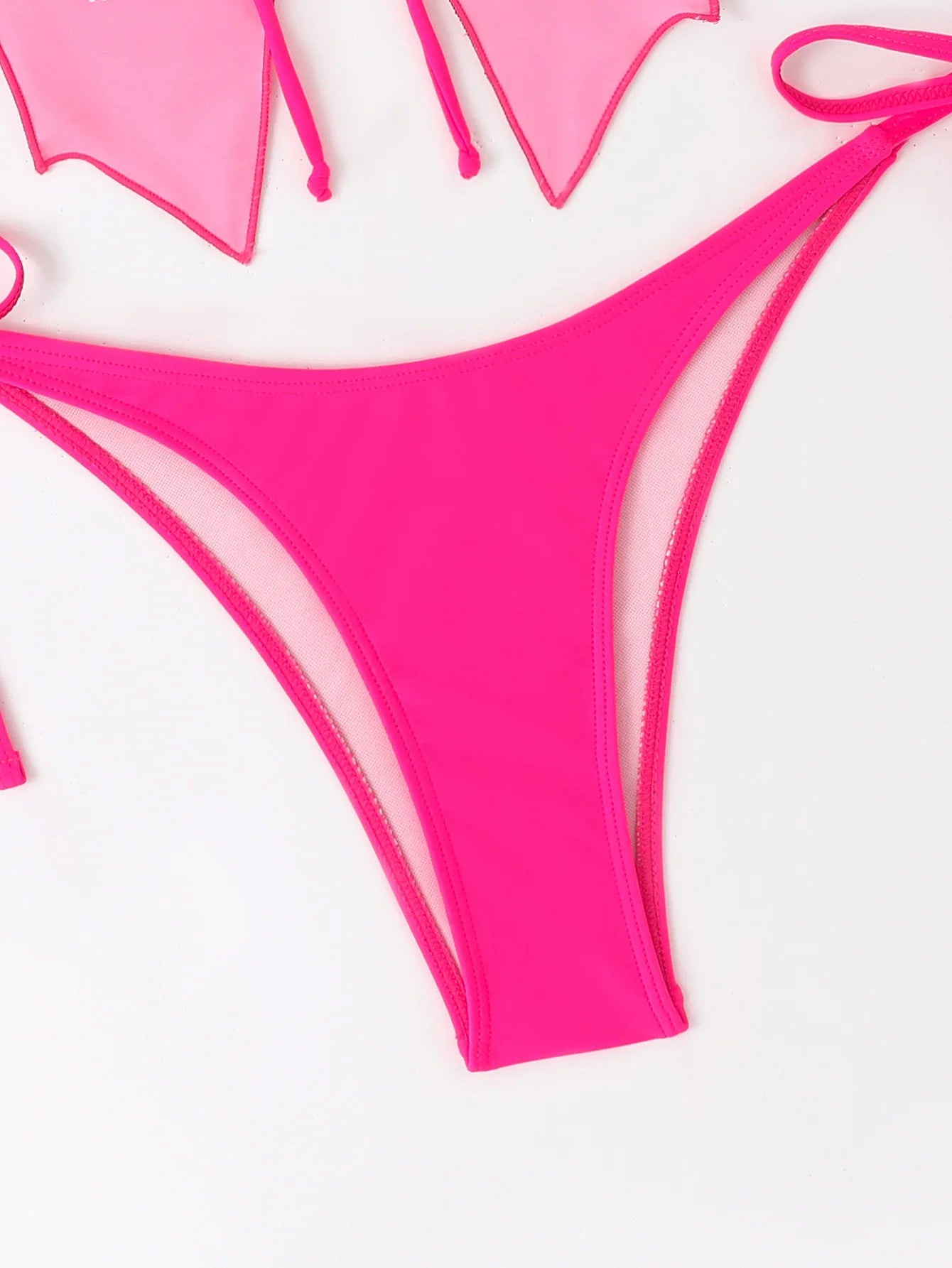 Butterfly Print Strapped Swimwear Women Tied High Cut Bikini Set Push Up Swimsuit Backless Summer Beach Bathing Suit Bathers