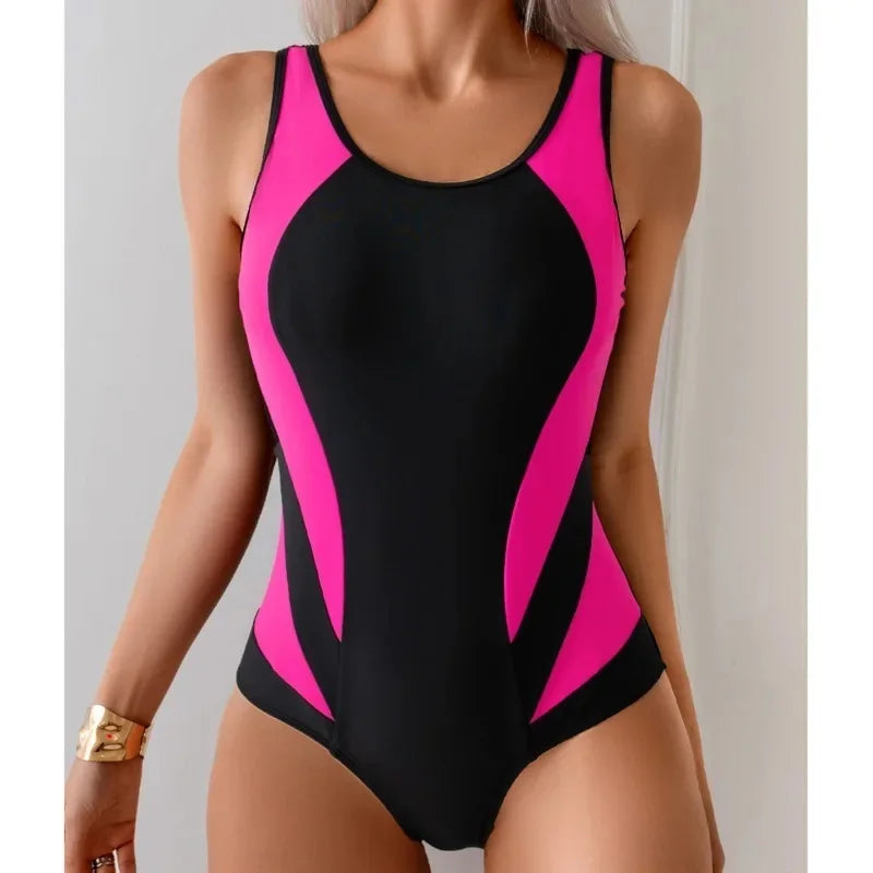 Women's Swimsuits Closed One-Piece Swimwear Push Up Swimming Wear Bodysuit Bathing Suits Beachwear Pool Bather