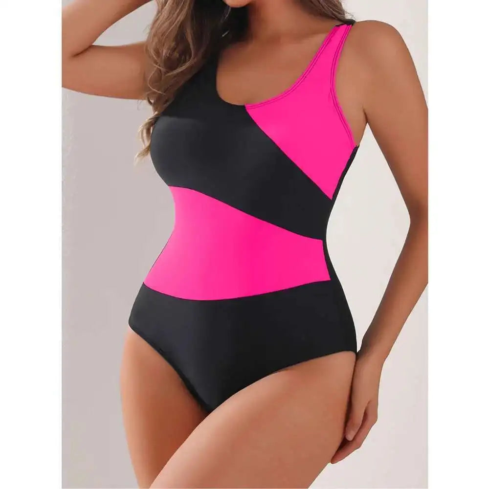 Swimsuits Closed Women's One-Piece Swimwear Push Up Swim Wear Bodysuit Bathing Suits Beachwear Pool Bather
