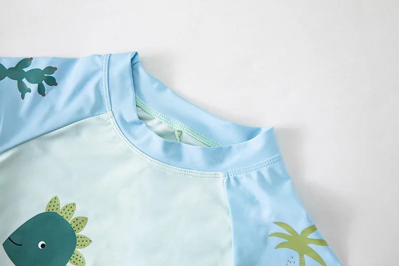 Swimsuit Boys UPF50 Baby Swimwear Shark Dinosaur UV Bathing Suit for Boy 3 Pcs Toddler Surfing Diving Suit Children's Rash Guard