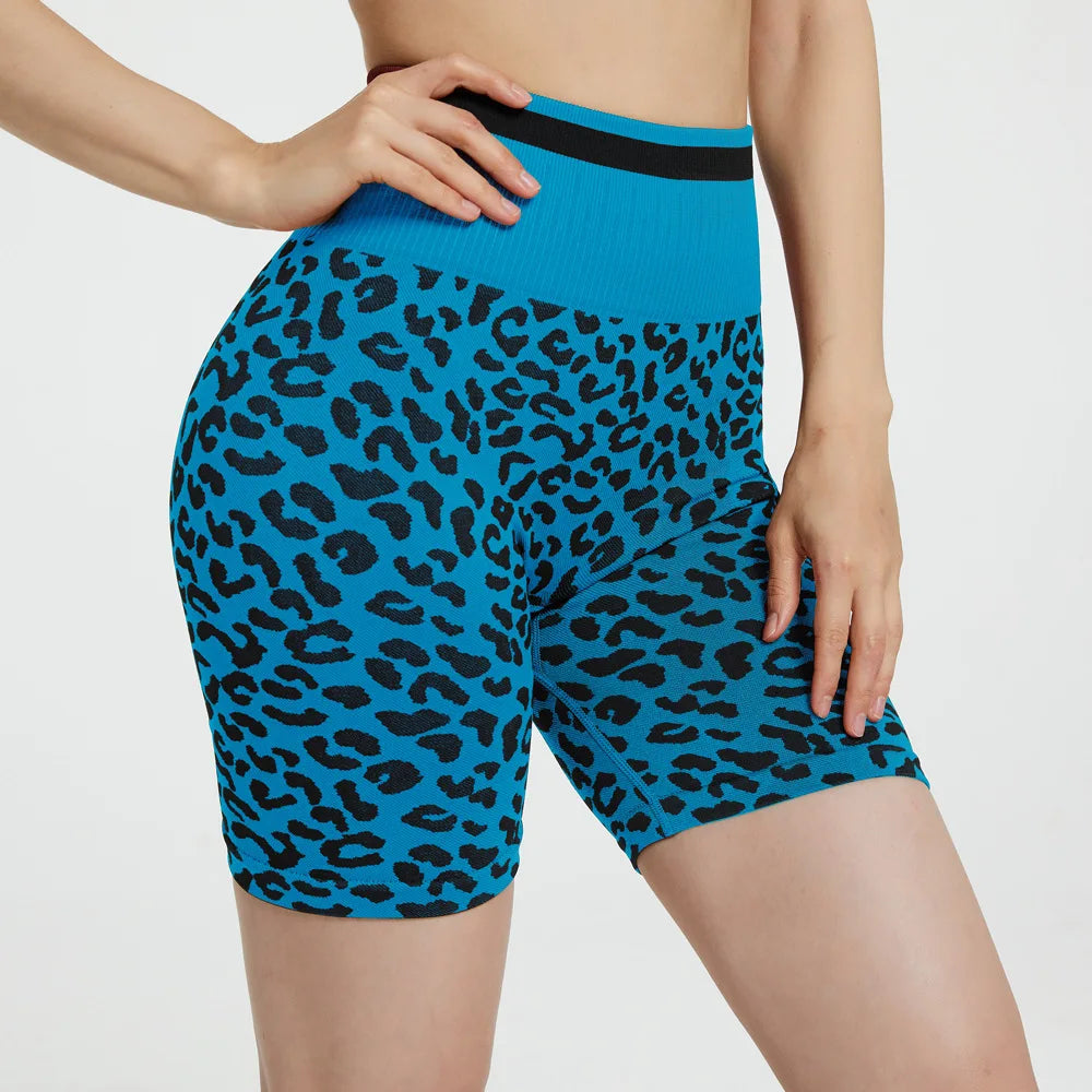 Tight Fitting High Waisted Tuck In Hip Lifting Peach Elastic Fitness Training Triple Yoga Shorts for Women