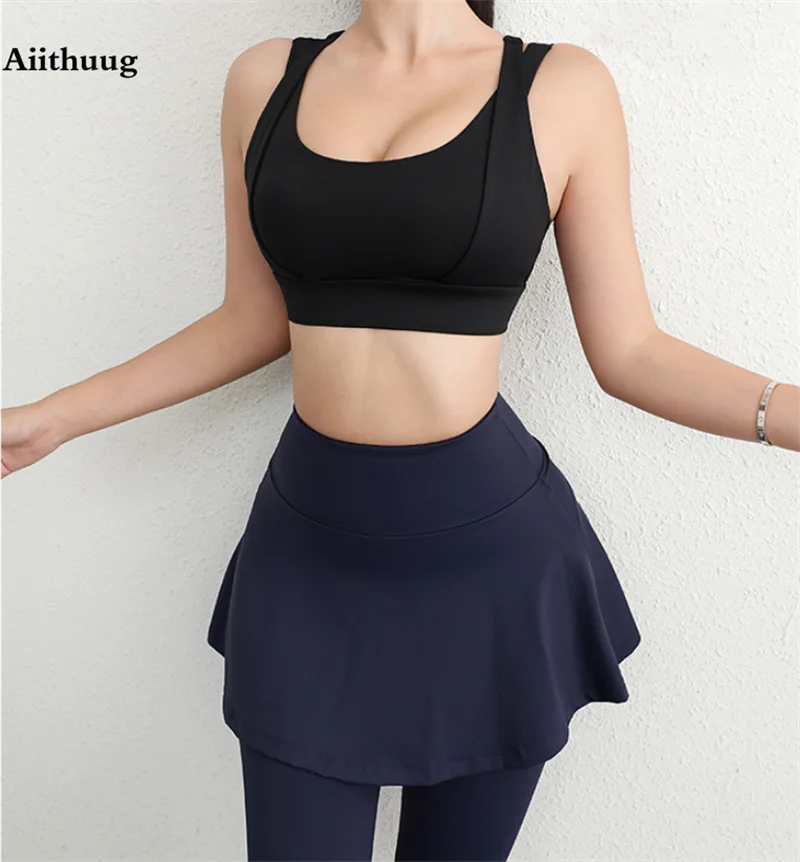 Aiithuug Bounce Control Bra Sports Bras Push Up Women Yoga Bras Push Up Sports Bras Fitness Crop Tops Gym Workout Active Wear