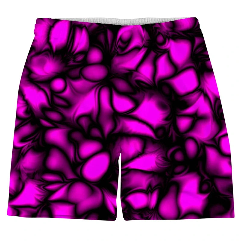 Colorful Psychedelic Pattern Beach Shorts For Men 3d Print Personality Short Pants Summer Fashion Male Quick Dry Swimming Trunks