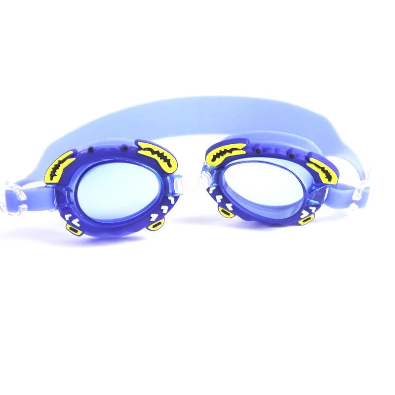 Professional Swimming Goggles Girl Cartoon Swim Glasses with Ear Plug Waterproof Anti Fog Swim Eyewear For Children Kids Gifts