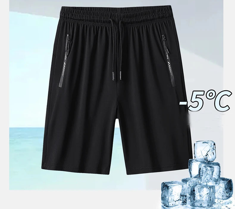 Plus Size 8XL 9XL Bermuda Masculina Summer Quick-drying Ice Silk Beach Shorts Men Gym Joggers Running Basketball Shorts Clothing
