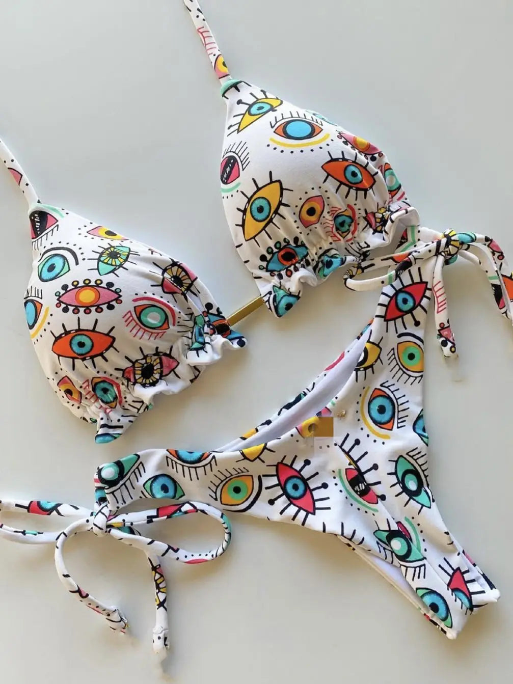 Bikinis Set Women Swimsuit Bandage Two-Piece Swimwear Brazilian Biquínis Beachwear Bathing Suit