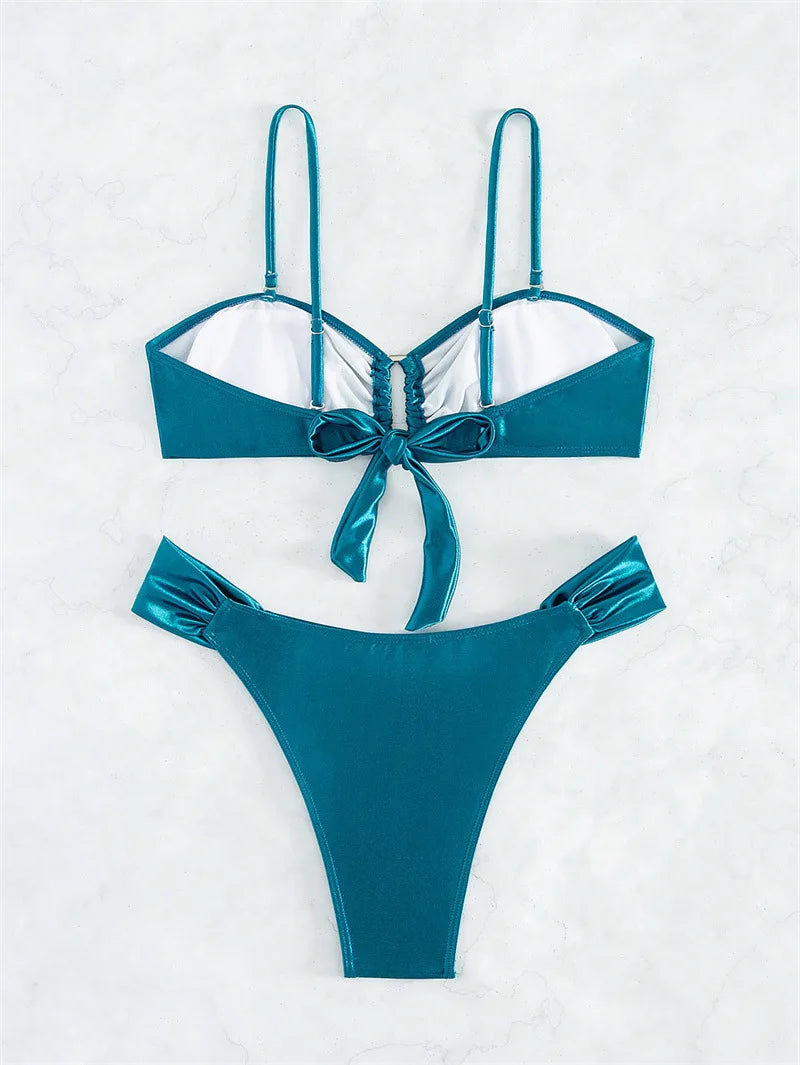 Summer Bikinis Swimsuits Women Swimwear Push Up Female Beach Swim Wear Bathing Suits Brazilian Bikini Set Pool Bather