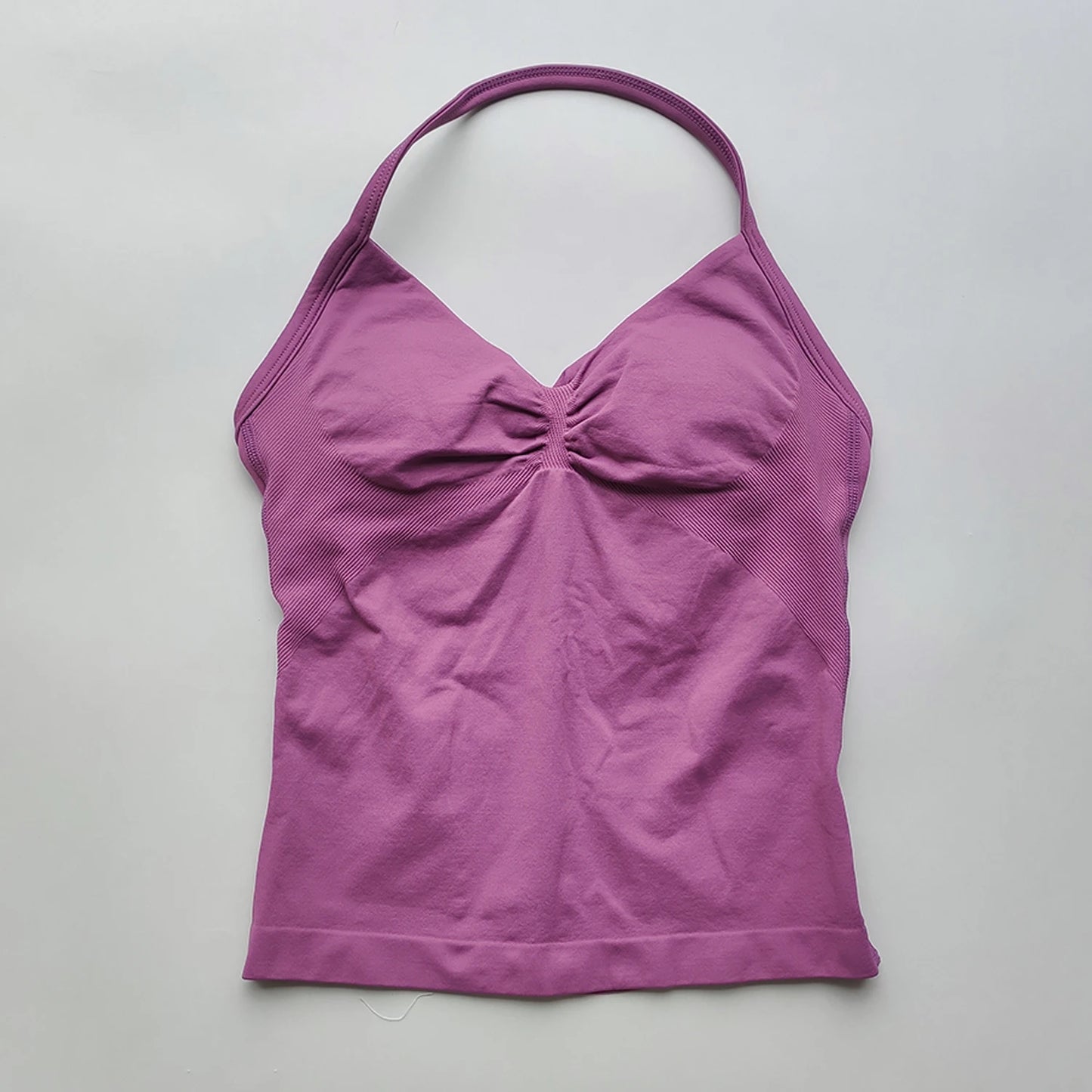 Longline Strappy Gym Tops Women's Sleeveless Workout Shirt Gym Clothes Scrunch Open Back Bra Running Yoga Tank Tops