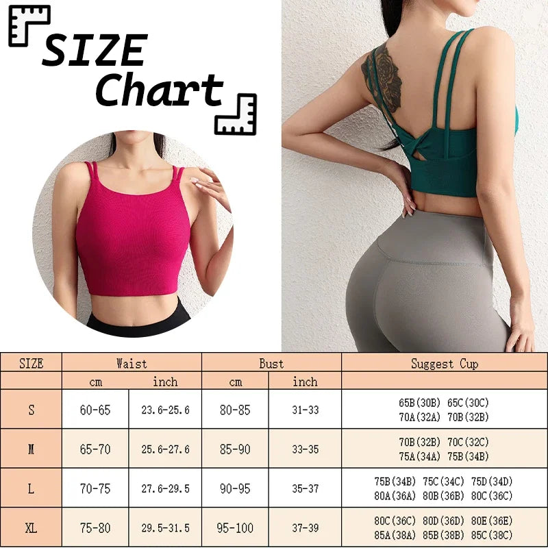PofyBofy Build-in Bra Yoga Bra Breathable Yoga Crop Top Sports Crops Sports Bra Pilate Tops Soft Stretchy Beauty Back Bras Gym
