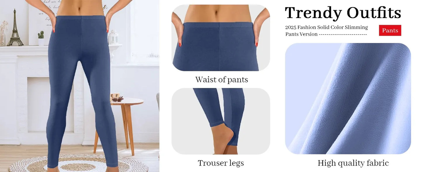 Women Elastic Waist Casual Leggings Large Shinny Legging High Stretch Leggings Gym Pants Workout Workout Leggings Yoga Pants