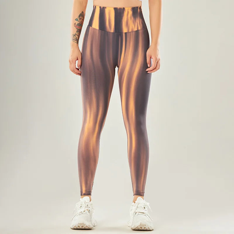 Tie-dye Seamless Leggings Gym Yoga Women's Pants Fitness Sport Tights Breathable Elastic High Waist Women Clothing