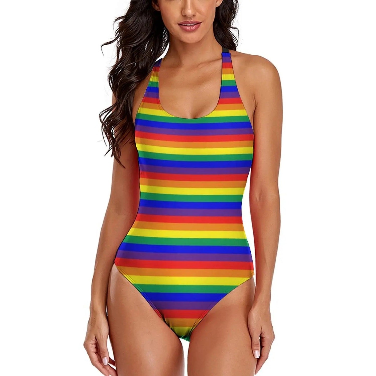 One Piece Swimsuit Coloured Print