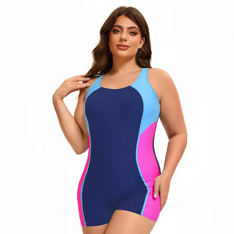 Plus Size Women Boy Leg Long leg Suit