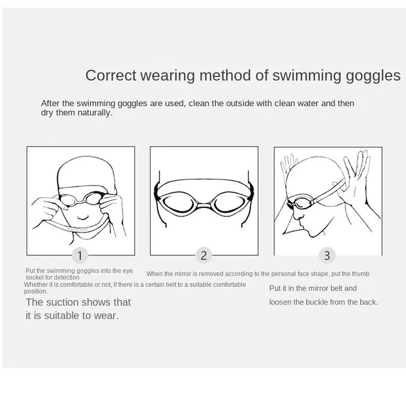 Zoke Kid Swimming Goggles Hd Waterproof Coating Diving Glasses Professional Swim Accessories