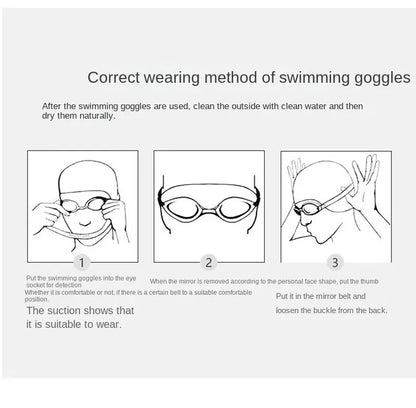 Zoke Kid Swimming Goggles Hd Waterproof Coating Diving Glasses Professional Swim Accessories