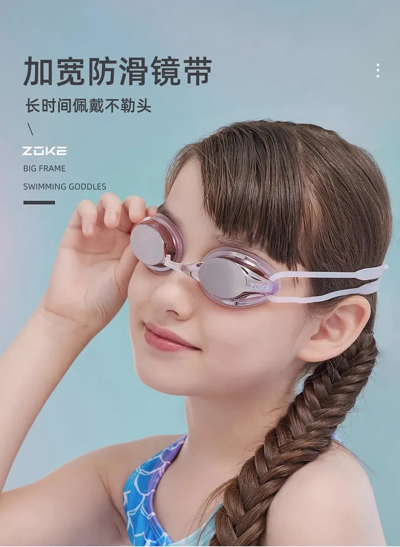 Zoke Kid Swimming Goggles Hd Waterproof Coating Diving Glasses Professional Swim Accessories