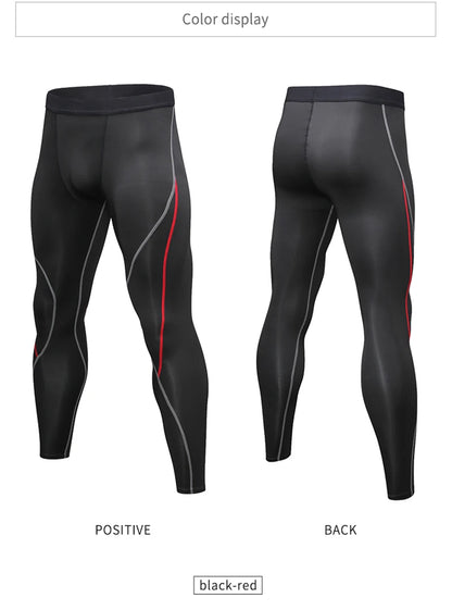 Men's Tights Compression Sport Pants Men Running Gym Leggings Training and Joggings Leggings  Soccer Tights Sports Pants for Men