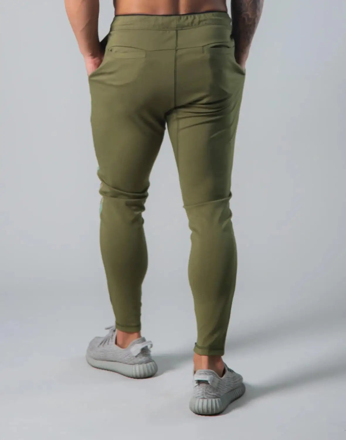 JP&UK Cotton Gym Pants Men Slim Fit Running Jogging Pants Mens Bodybuilding Sweatpants Training Sport Pants Fitness Trousers