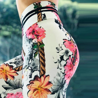 Women Seamless Leggings High Waist Push Up Yoga Pants Fitness Running Pants Gymwear Hip Lifting Print Workout Sports Tights