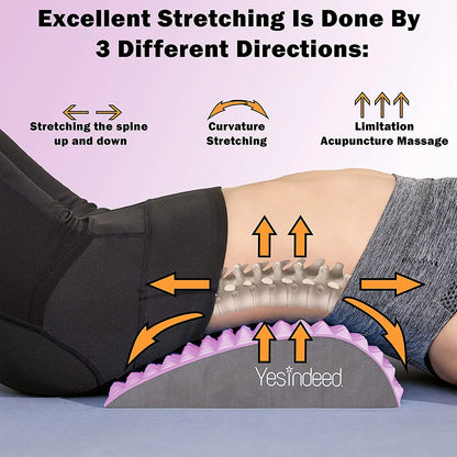 Abdominal Exerciser Mat Stretcher Back Stretcher Pillow EVA Core Trainer Massaging Spikes Mat Home Gym Workout Fitness Equipment