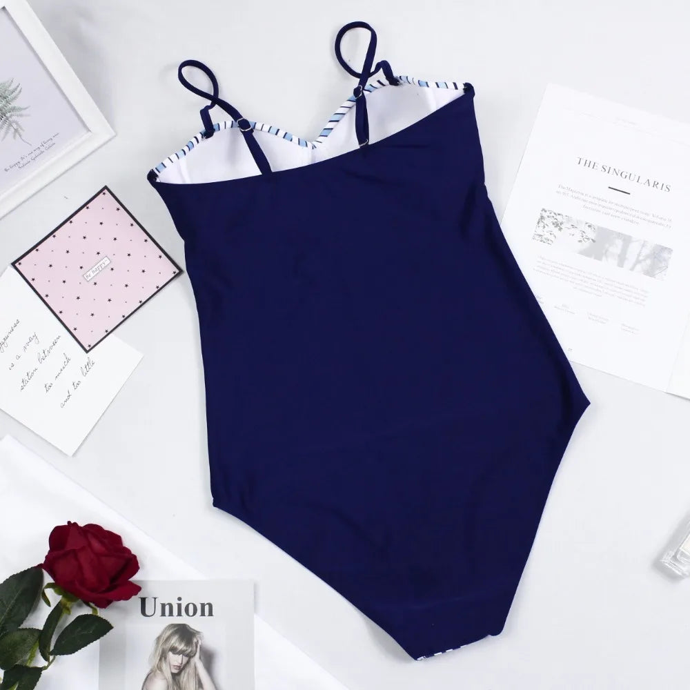 One Piece Swimsuit Closed Large Size Print Swimwear Women Flower Push Up Swimsuits Body Female Beach Bathing Suit XXL
