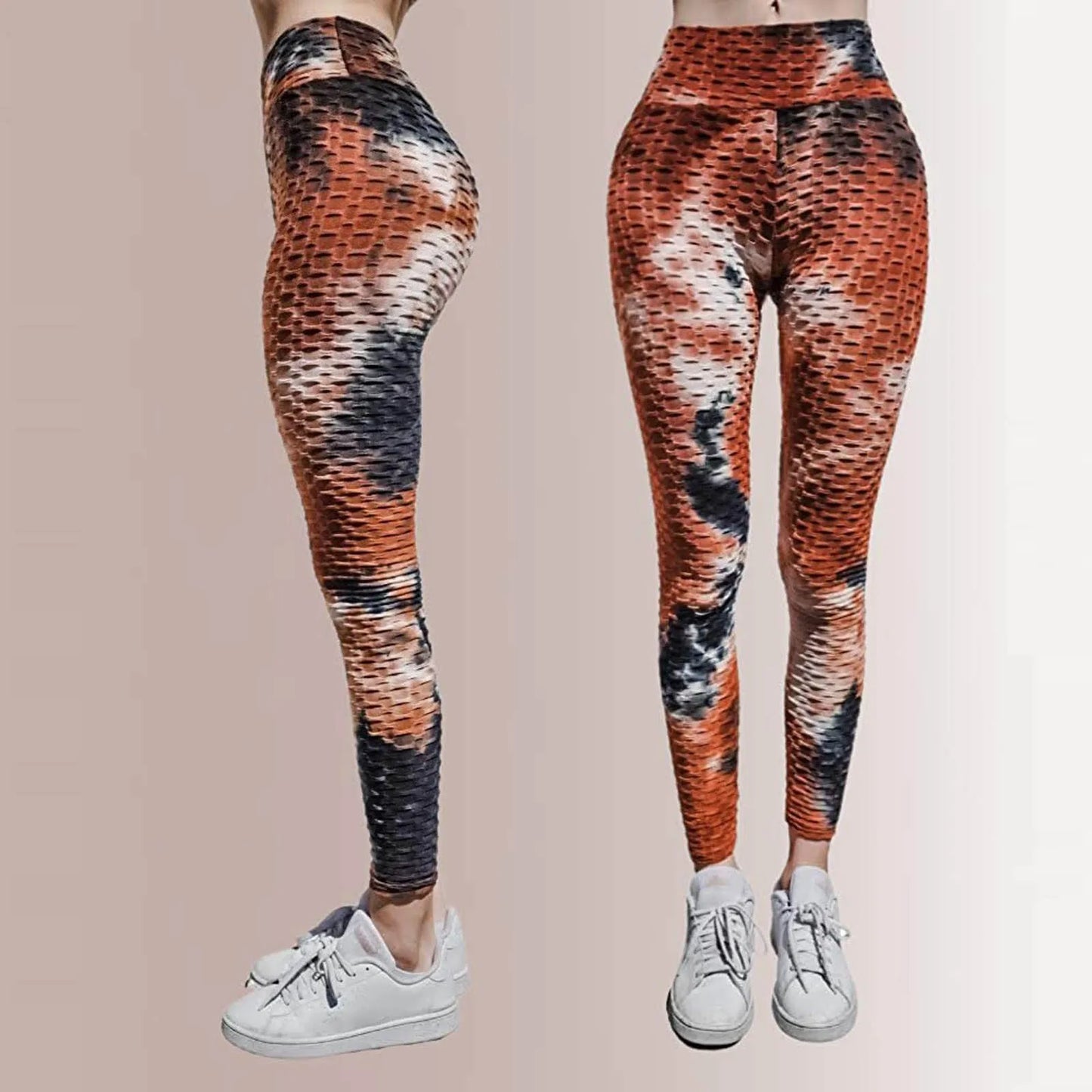 Tie Dye Leggings Women's High Waist Seamless Fitness Pants Tummy Workout Running Sports Leggings Female Hip-Lifting Leggins