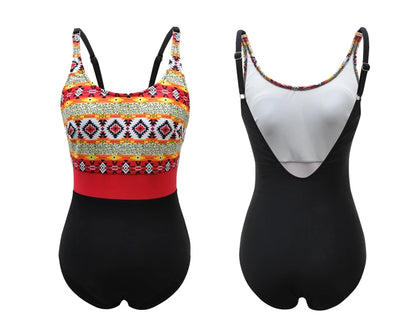 One-Piece Large Swimsuits Closed Female Plus Size Swimwear For The Pool Swim Bather Beach Body Bathing Suits Women