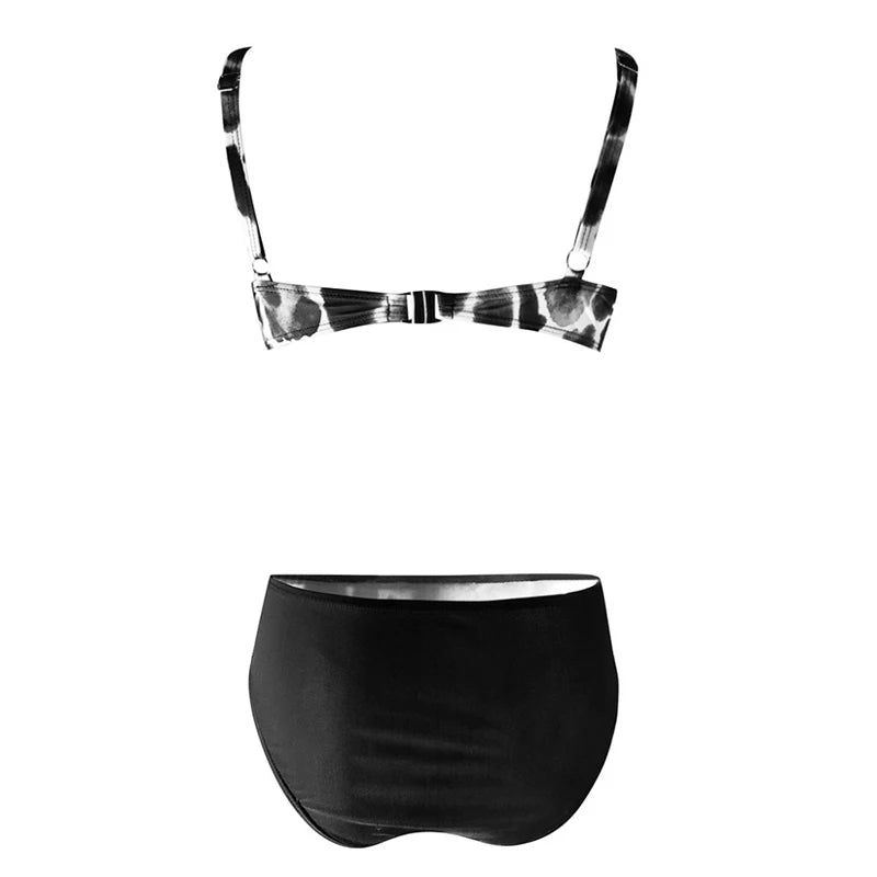Women's Leopard Print Padded Bikini Set