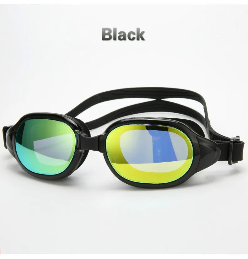 YUKE Electroplating UV Waterproof Anti fog Swimwear Eyewear Swim Diving Water Glasses Gafas Adjustable Swimming Goggles Adult