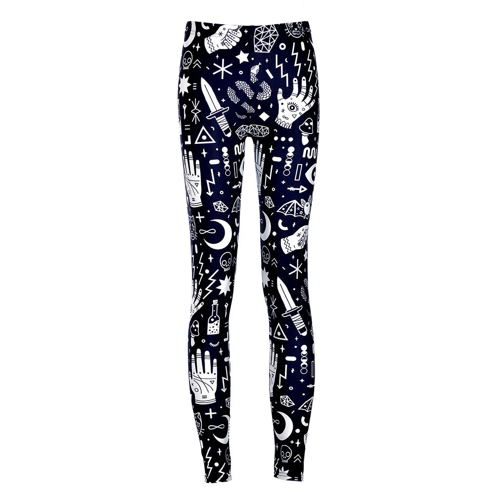 Women Legging Tiger Shark Star Art Printing Fitness leggings Fashion Slim High Waist Leggings Woman Pants Christmas Gift