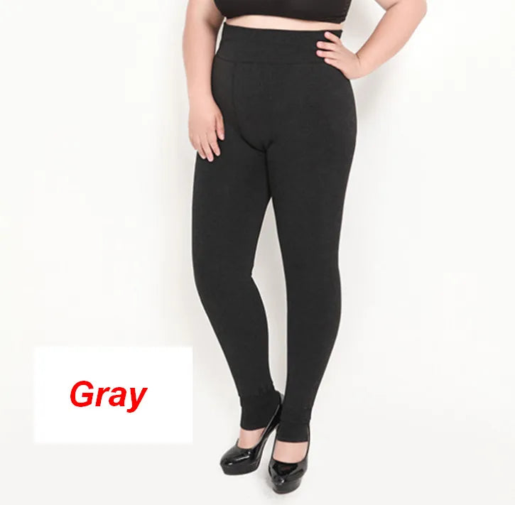 Plus Size 5XL Thick Leggings for Winter Super Stretchy Good Elastic 700g Very Warm  Fleece Leggings