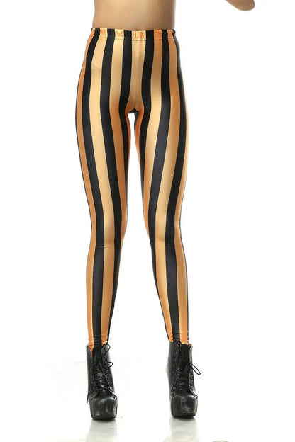Women Legging Rainbow Stripe Printing Fitness leggings Fashion Slim High Waist Leggings Woman Pants