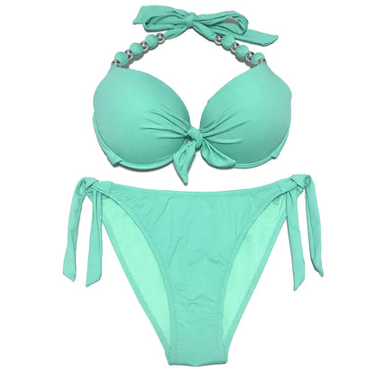 Women Bikini Offer Combined Size Swimsuit Push Up Bikini Sets Brazilian Bathing Suits Swimwear Female XXL