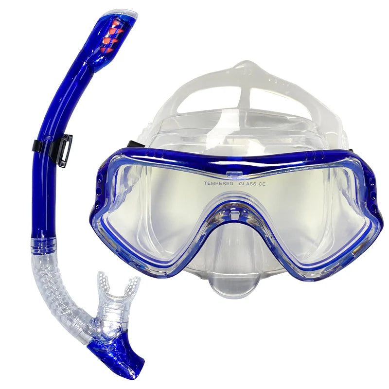 Professional diving mask snorkeling suit adult silicone skirt  goggles glasses swimming equipment.
