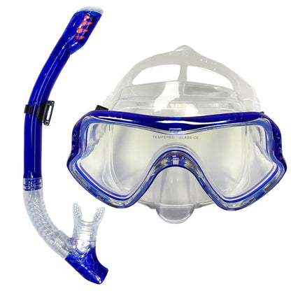 Professional diving mask snorkeling suit adult silicone skirt  goggles glasses swimming equipment.