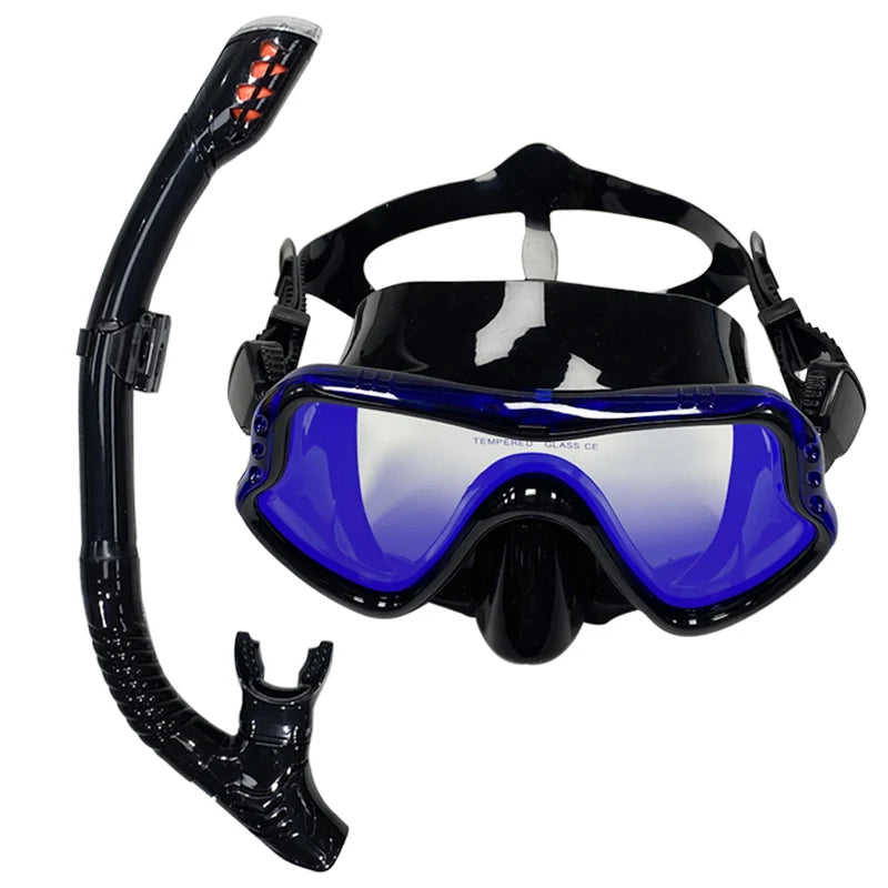 Professional diving mask snorkeling suit adult silicone skirt  goggles glasses swimming equipment.