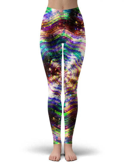 Colorful psychedelic Style Fashion Women Leggings Fashion 3D Printed Paint Leggings Elastic Female Skinny Leggings