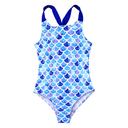 4-16 Years Girls Swimsuit Summer Brazilian Beach Swimming Suits Wear Shoulder Straps One-Piece Swimsuits for Kids Girls Swimwear