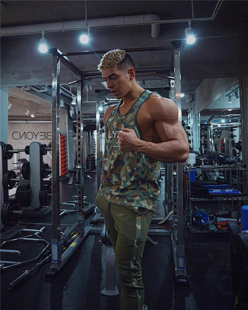 JP&UK Cotton Gym Pants Men Slim Fit Running Jogging Pants Mens Bodybuilding Sweatpants Training Sport Pants Fitness Trousers