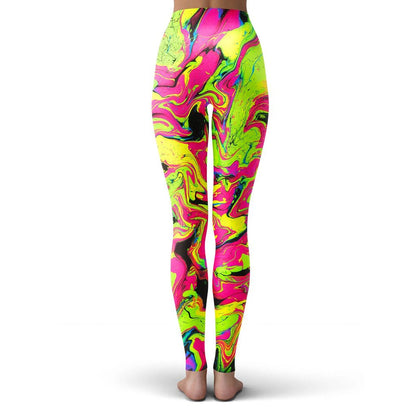 Colorful psychedelic Style Fashion Women Leggings Fashion 3D Printed Paint Leggings Elastic Female Skinny Leggings