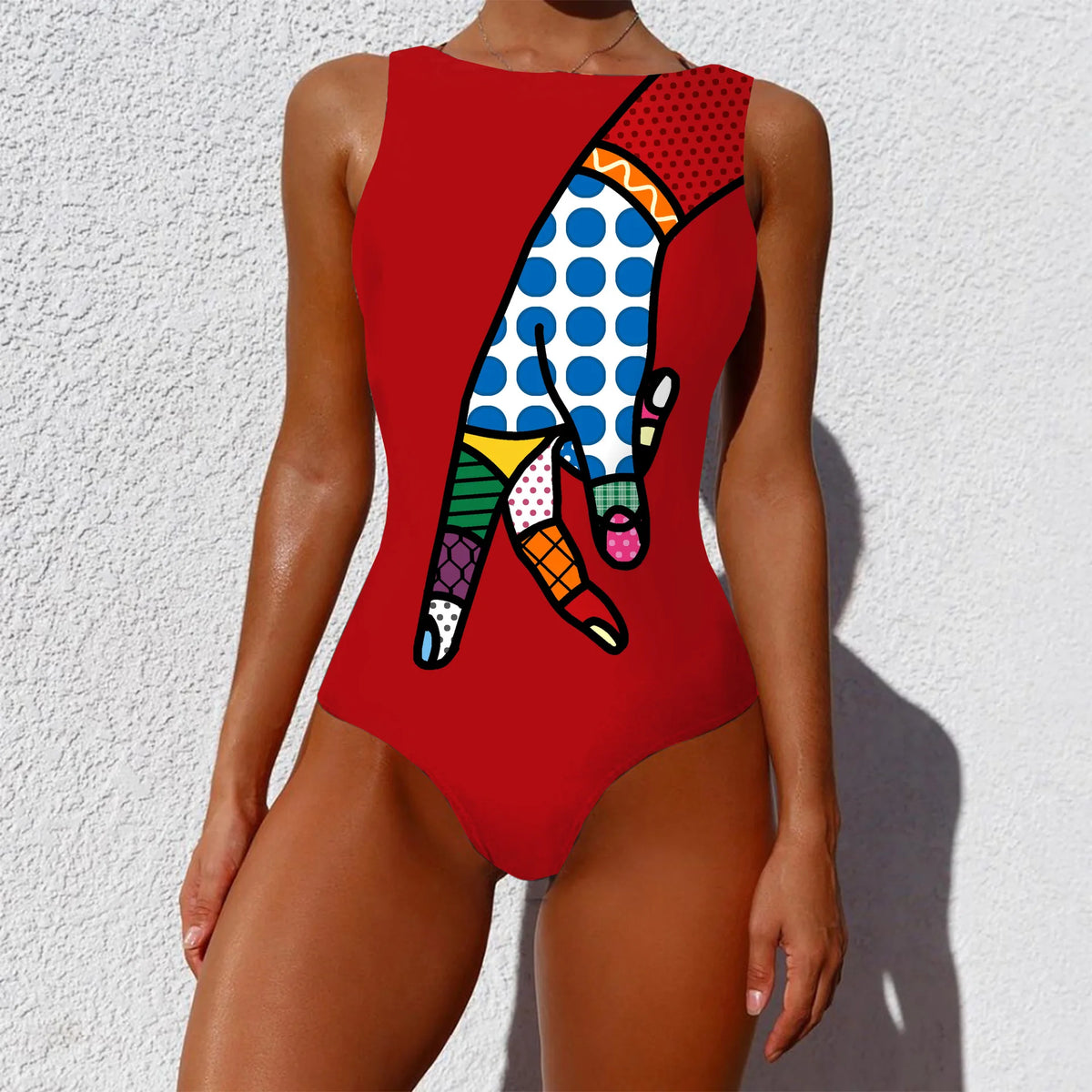 One Piece Swimsuit Women Swimwear Monokini Long Sleeve Printed Floral Female Bathing Suit Surfing Bodysuit Swim Wear Beach