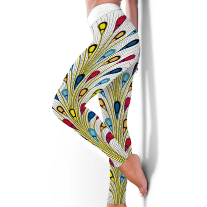 Gym Sports Multi Prints Available Leggings For Women Birds & Butterflies