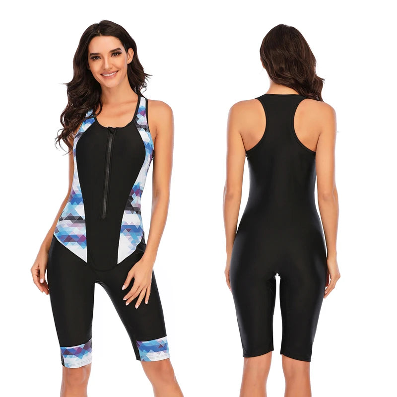 Profession Diving Suit Women Jumpsuit One Piece Wetsuit Swimsuit Long Sleeve Swimwear Women Bathing Suit Surfing Swim Suits