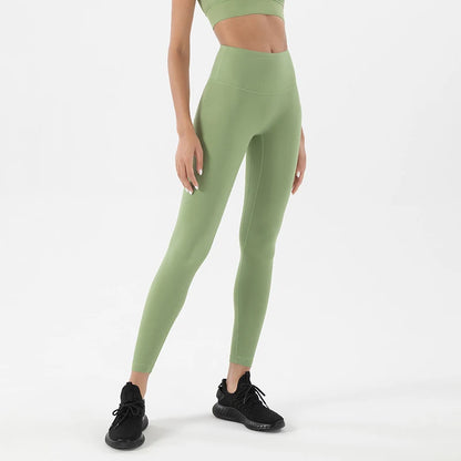 Nylon Leggings Women's Pants Yoga Sport Fitness Gym High Waist Elastic Breathable Leggings For Fitness Womens Clothing